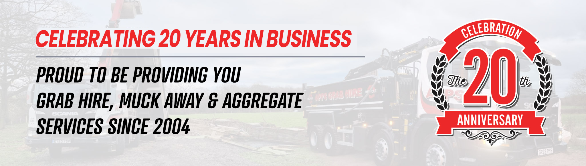 Celebrating our 20 year business anniversary